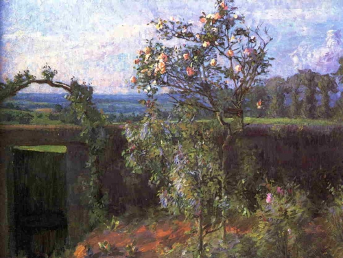 画家の庭とイエール谷の眺め